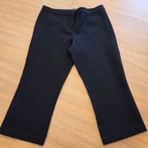 Max & Mia Women's Cropped Dress Pants Black Rayon M Officecore Normcore Capsule